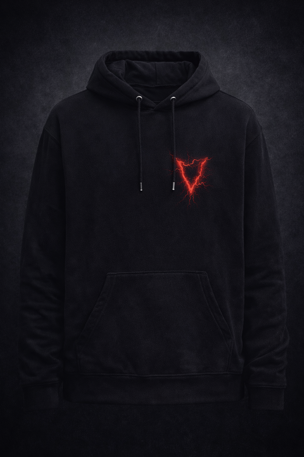 Hoodie Black-Vein – Sweat Rock Premium | Rock Runs In Us