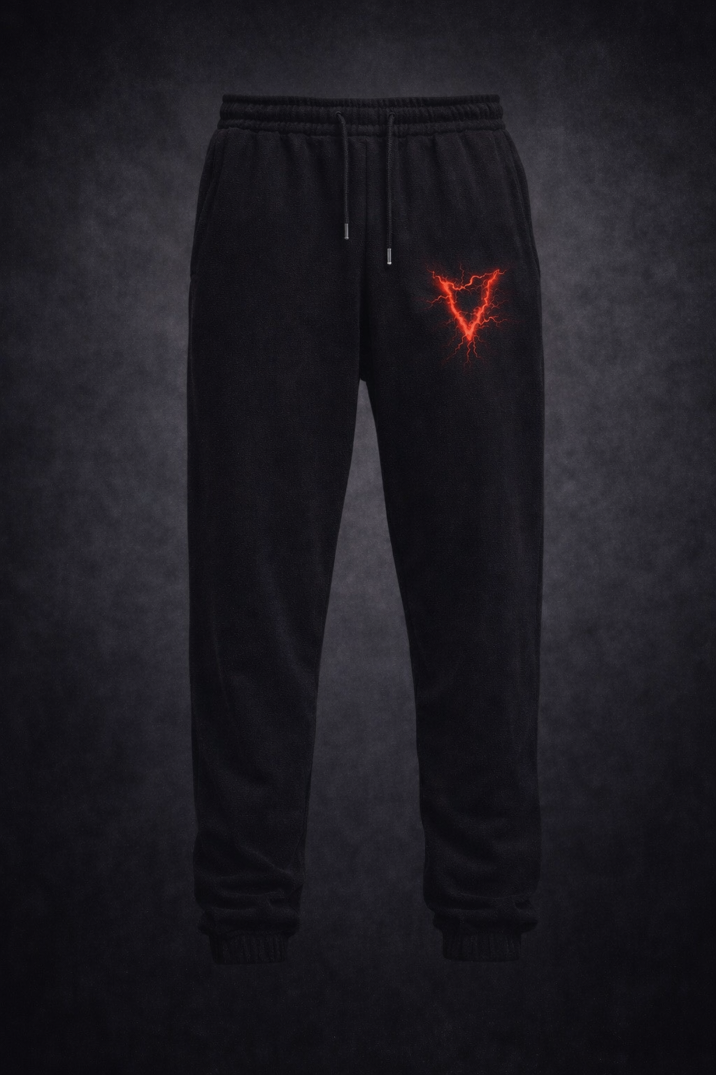 Jogging Noir Oversize Minimal – Black-Vein
